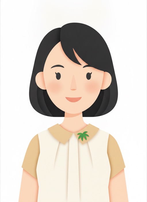 美延（デザイナー兼出荷担当）のイラスト